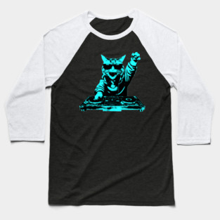 DJ Cat Baseball T-Shirt