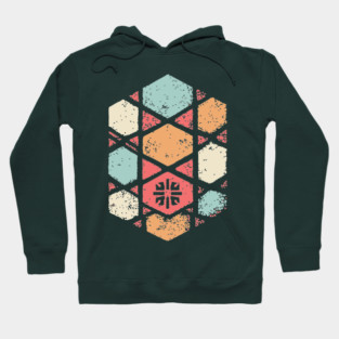 Japanese Asanoha Pattern | Geometric Hexagon Hoodie