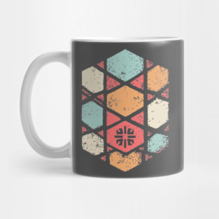 Japanese Asanoha Pattern | Geometric Hexagon Mug