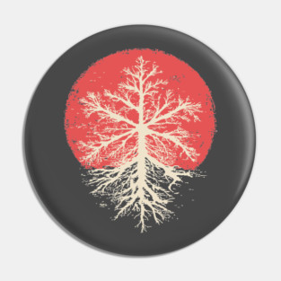 Japanese Style Graphic Snowflake | Abstract Winter Art Pin