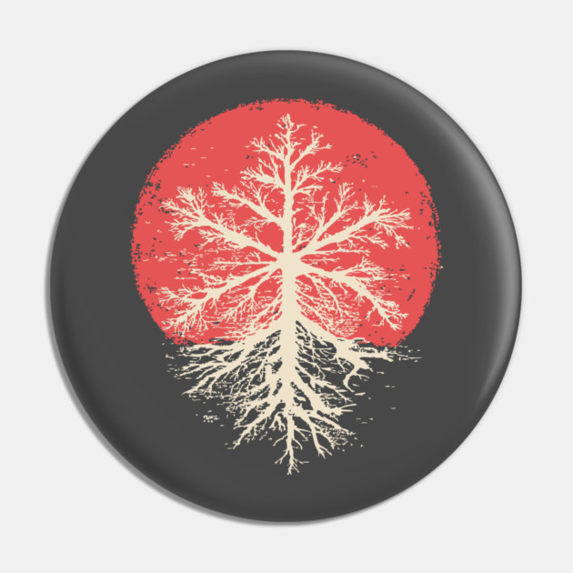 Japanese Style Graphic Snowflake | Abstract Winter Art Pin by TuncGK