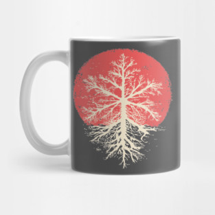 Japanese Style Graphic Snowflake | Abstract Winter Art Mug