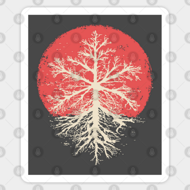 Japanese Style Graphic Snowflake | Abstract Winter Art Sticker by TuncGK