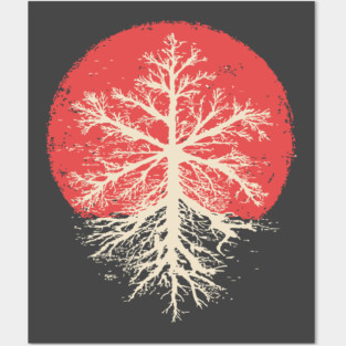 Japanese Style Graphic Snowflake | Abstract Winter Art Posters and Art