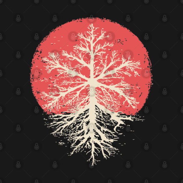 Japanese Style Graphic Snowflake | Abstract Winter Art by TuncGK