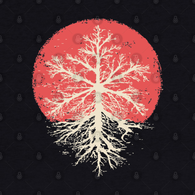 Japanese Style Graphic Snowflake | Abstract Winter Art by TuncGK