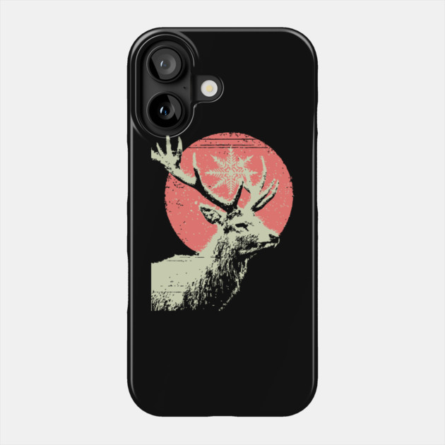 Aesthetic Vaporwave Deer | Retro Pixel Stag Phone Case by TuncGK