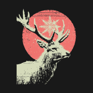 Aesthetic Vaporwave Deer | Retro Pixel Stag T-Shirt