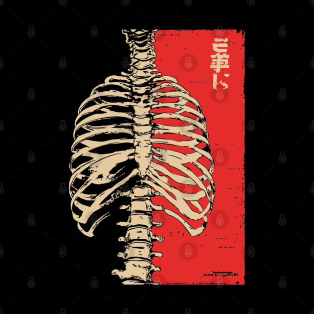 Yokai Spirits Skeleton | Chimimoryo Kanji Ribcage by TuncGK