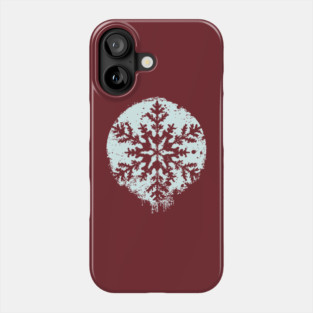 Minimalist Winter Snowflake | Geometric Snow Design Phone Case