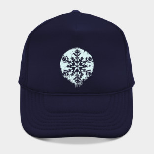 Minimalist Winter Snowflake | Geometric Snow Design Hat