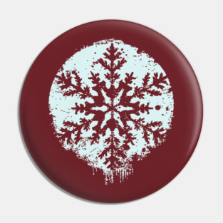 Minimalist Winter Snowflake | Geometric Snow Design Pin