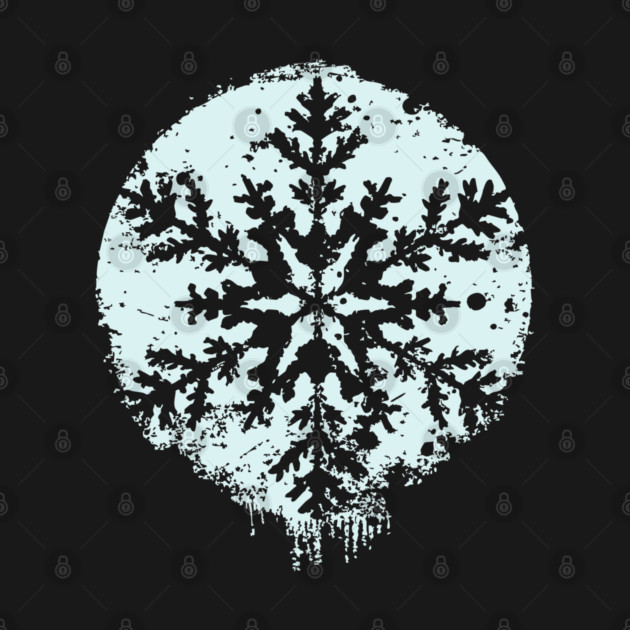 Minimalist Winter Snowflake | Geometric Snow Design by TuncGK