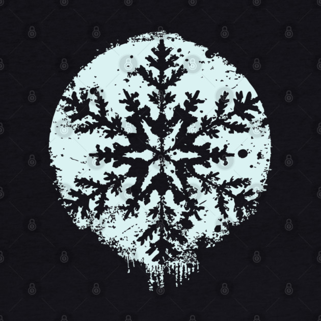 Minimalist Winter Snowflake | Geometric Snow Design by TuncGK
