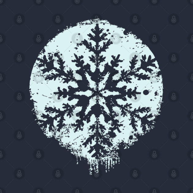 Minimalist Winter Snowflake | Geometric Snow Design by TuncGK