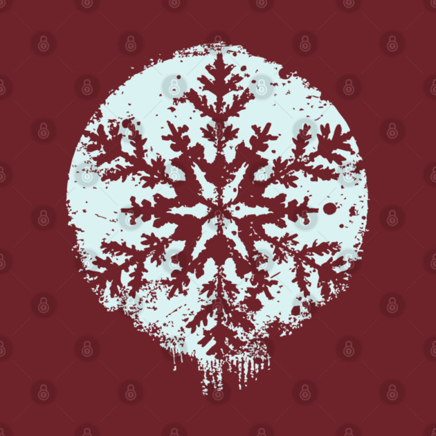 Minimalist Winter Snowflake | Geometric Snow Design by TuncGK