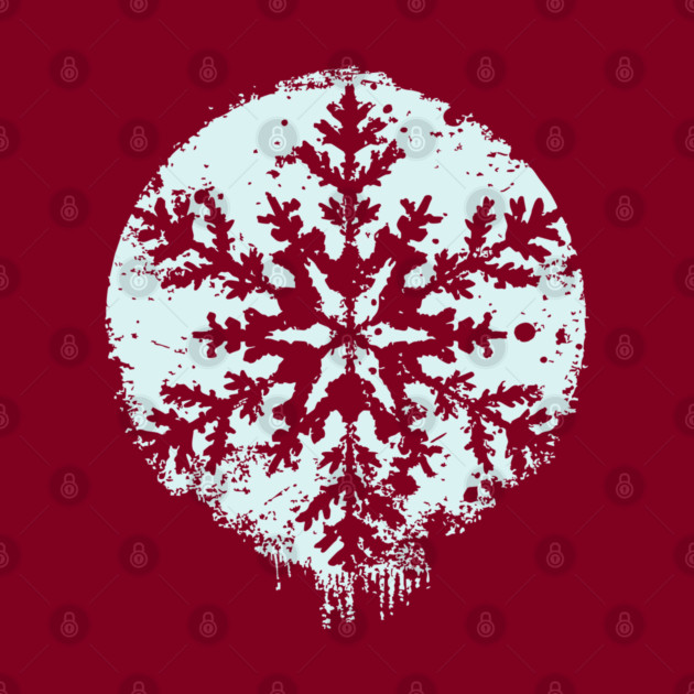 Minimalist Winter Snowflake | Geometric Snow Design by TuncGK