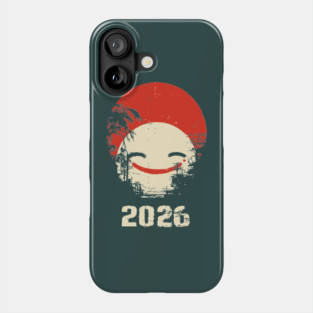 Grunge Smile | Distressed Japanese Pop Art Face Phone Case