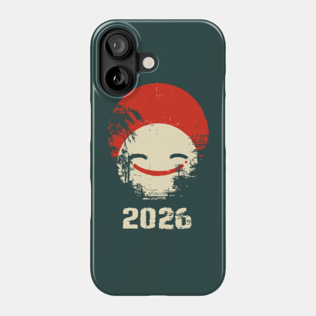 Grunge Smile | Distressed Japanese Pop Art Face Phone Case by TuncGK