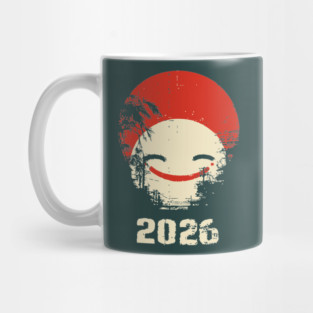 Grunge Smile | Distressed Japanese Pop Art Face Mug