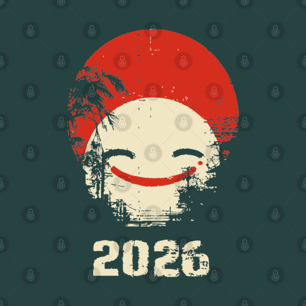 Grunge Smile | Distressed Japanese Pop Art Face by TuncGK