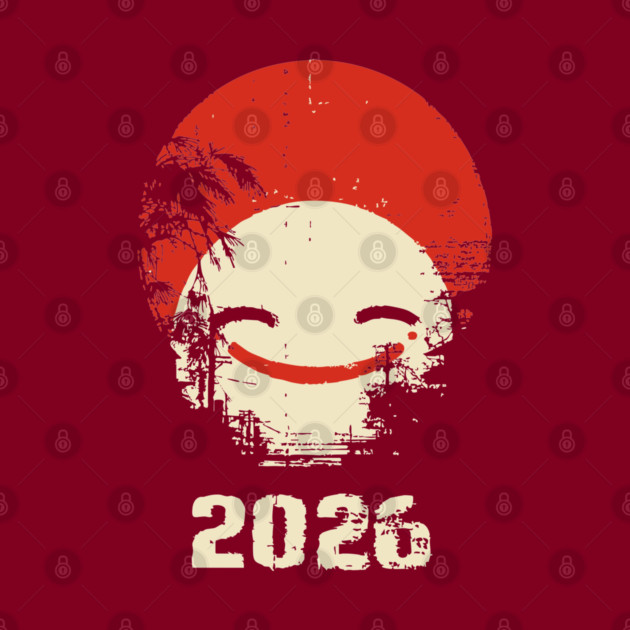 Grunge Smile | Distressed Japanese Pop Art Face by TuncGK