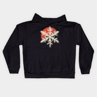 Snowflake Crystal - Nature's Masterpiece Hexagon Kids Hoodie