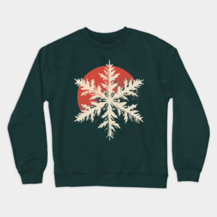 Snowflake Crystal - Nature's Masterpiece Hexagon Crewneck Sweatshirt