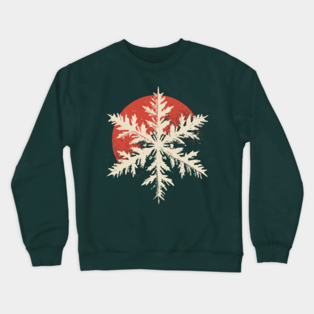 Snowflake Crystal - Nature's Masterpiece Hexagon Crewneck Sweatshirt by TuncGK