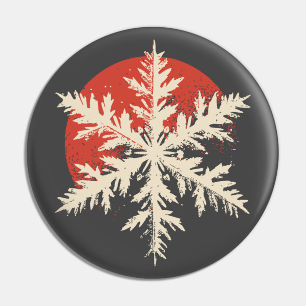Snowflake Crystal - Nature's Masterpiece Hexagon Pin by TuncGK