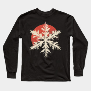 Snowflake Crystal - Nature's Masterpiece Hexagon Long Sleeve T-Shirt