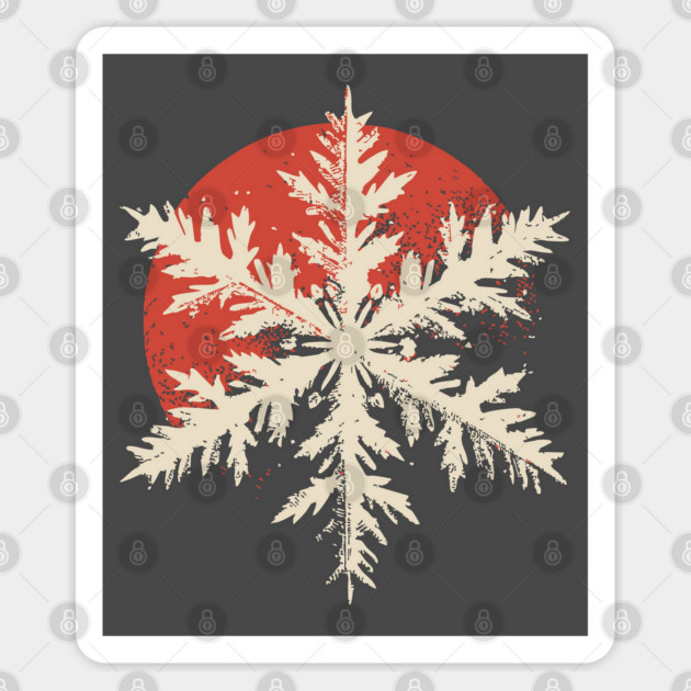 Snowflake Crystal - Nature's Masterpiece Hexagon Sticker by TuncGK