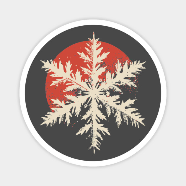Snowflake Crystal - Nature's Masterpiece Hexagon Magnet by TuncGK