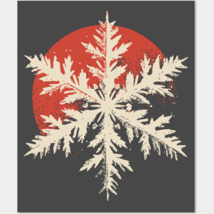 Snowflake Crystal - Nature's Masterpiece Hexagon Posters and Art