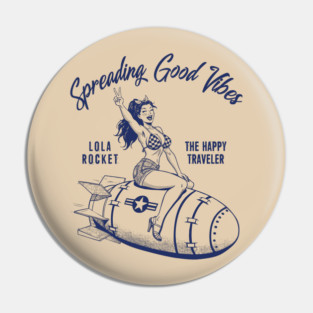 Spreading Good Vibes Pin