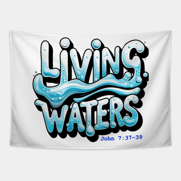 Living Waters Tapestry by faithfamilyhomedesigns