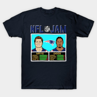 New England Patriots - Drake Maye - Stefon Diggs T-Shirt