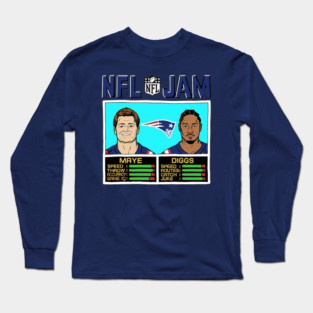 New England Patriots - Drake Maye - Stefon Diggs Long Sleeve T-Shirt