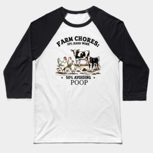 Farm Chores Baseball T-Shirt