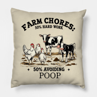 Farm Chores Pillow