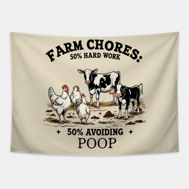 Farm Chores Tapestry by faithfamilyhomedesigns