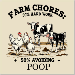 Farm Chores Posters and Art