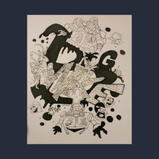 Biggg Mike 4 collage T-Shirt