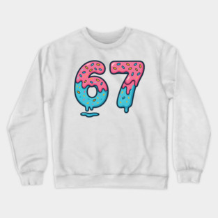Sprinkle Frosted 67 Number Art Crewneck Sweatshirt
