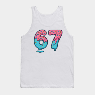 Sprinkle Frosted 67 Number Art Tank Top