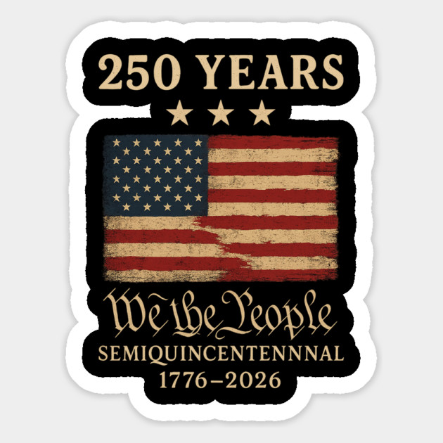250 Years We The People USA Flag Magnet by ArtistTee ⭐⭐⭐⭐⭐