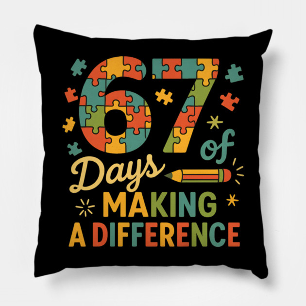 67 Days of Making a Difference Puzzle Pillow by ArtistTee ⭐⭐⭐⭐⭐