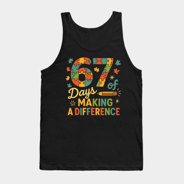 67 Days of Making a Difference Puzzle Tank Top by ArtistTee ⭐⭐⭐⭐⭐