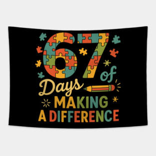 67 Days of Making a Difference Puzzle Tapestry