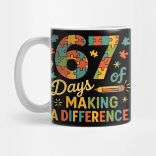 67 Days of Making a Difference Puzzle Mug